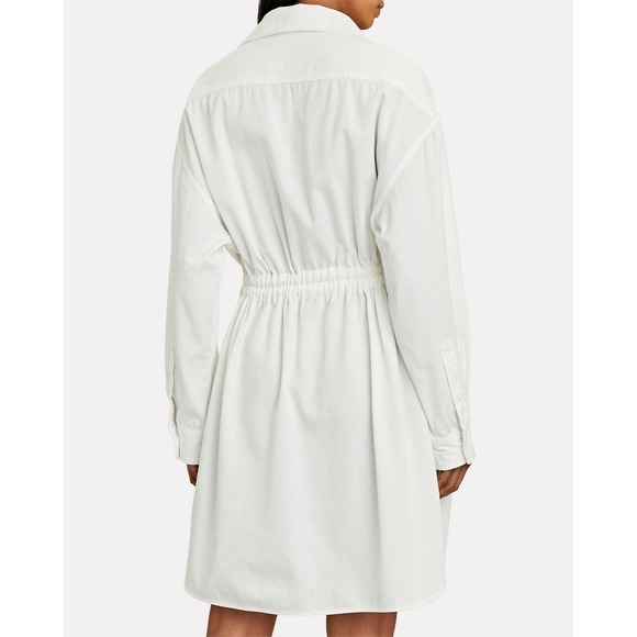 NWT R13 Oversized Oxford Button Up Belted Shirtdress White Size Medium - Picture 11 of 11